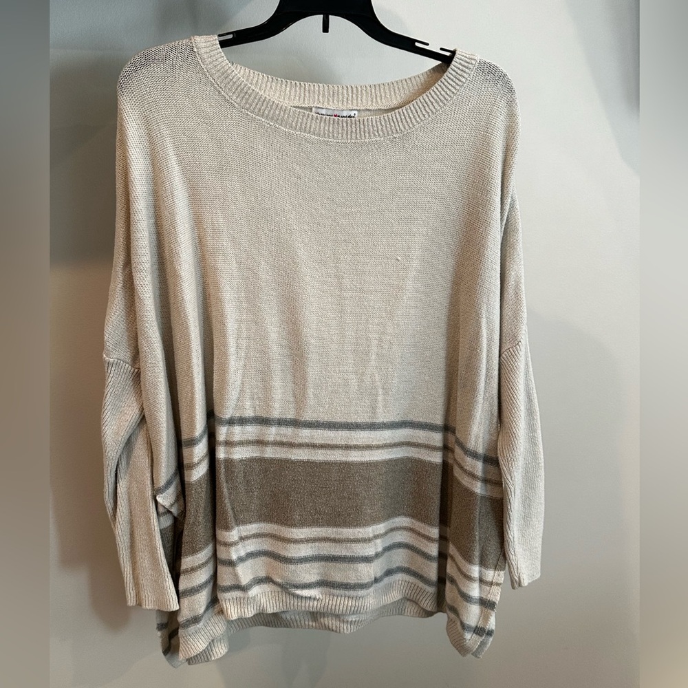 Striped long sleeve top
